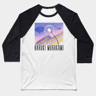 Haruki Murakami 村上 春樹 /// Retro Fan Art Design Baseball T-Shirt